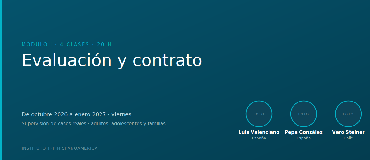 Formación en TFP: evaluar, conducir, sostener un tratamiento con pacientes complejos - MODULO I